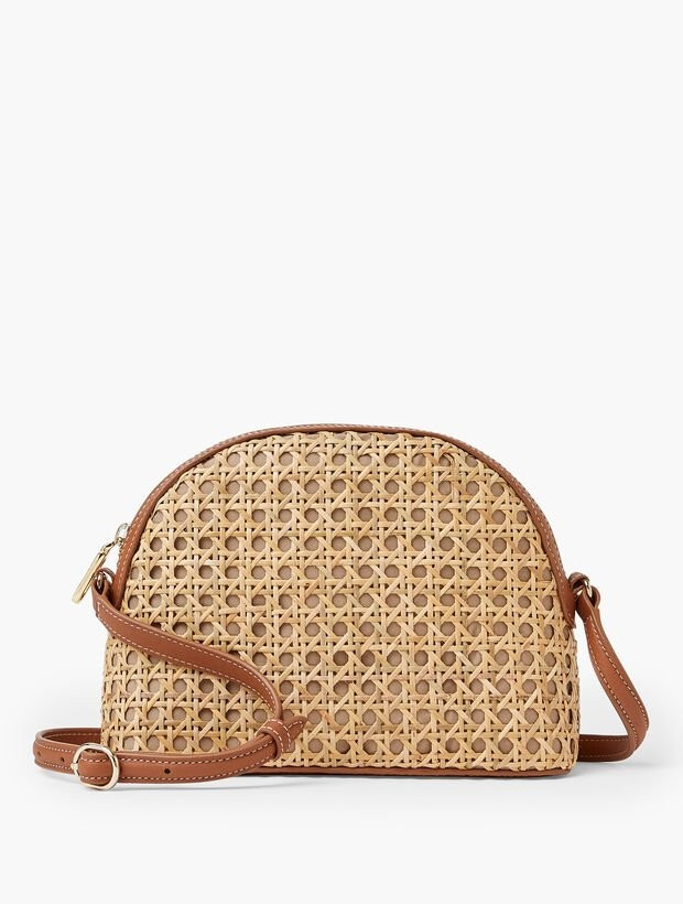 Rattan Crossbody Bag | Talbots