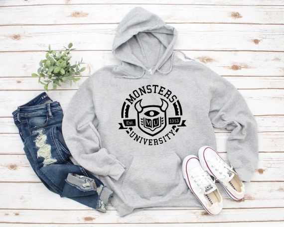 Monster's University Unisex Hoodie Sweatshirt  Monsters | Etsy | Etsy (US)