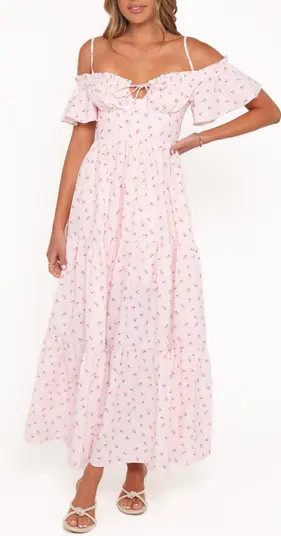 Petal & Pup Lachay Ditsy Floral Cold Shoulder Maxi Dress | Nordstrom | Nordstrom
