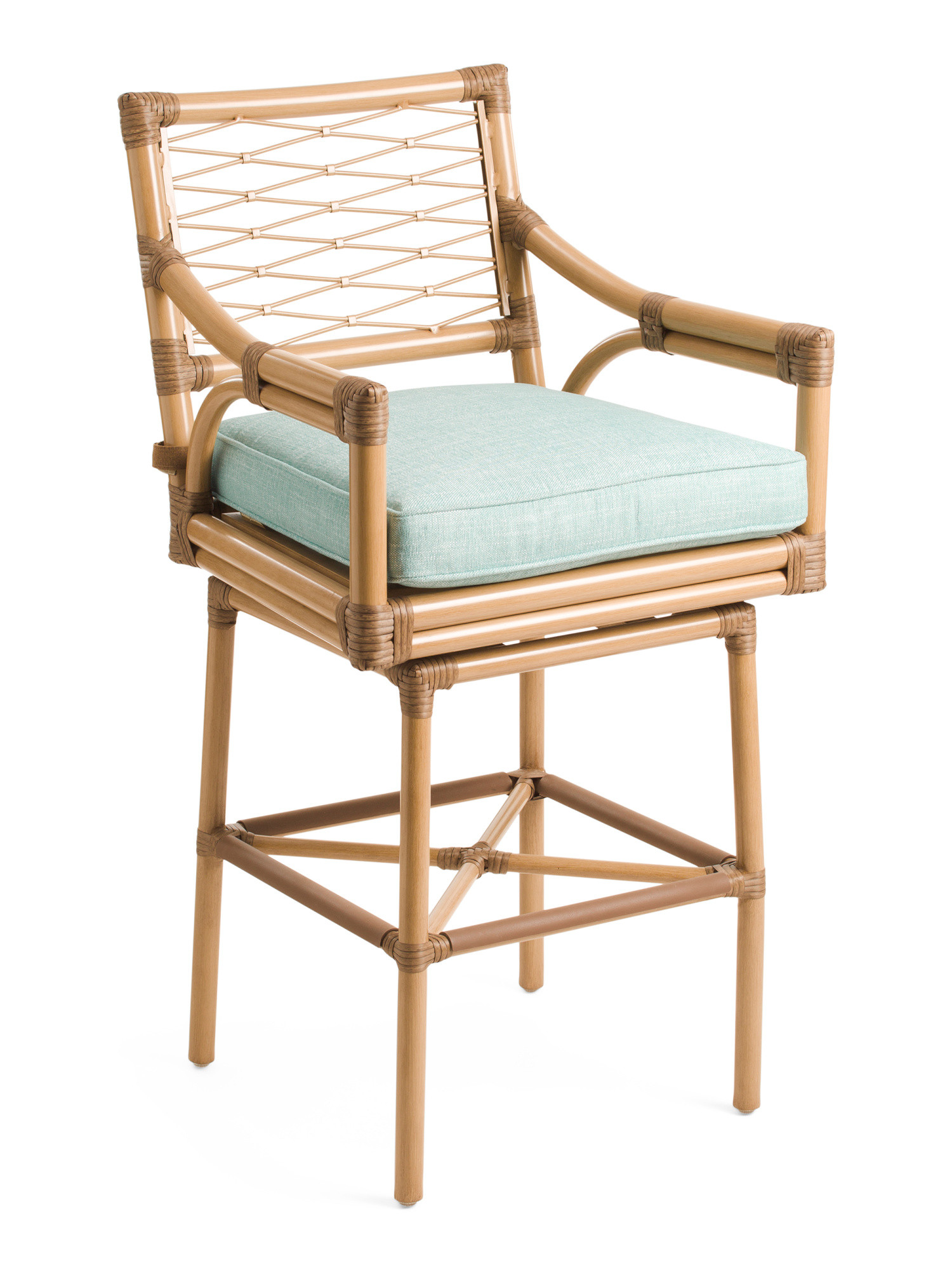 45in Aluminum Outdoor Swivel Key Largo Barstool | Marshalls