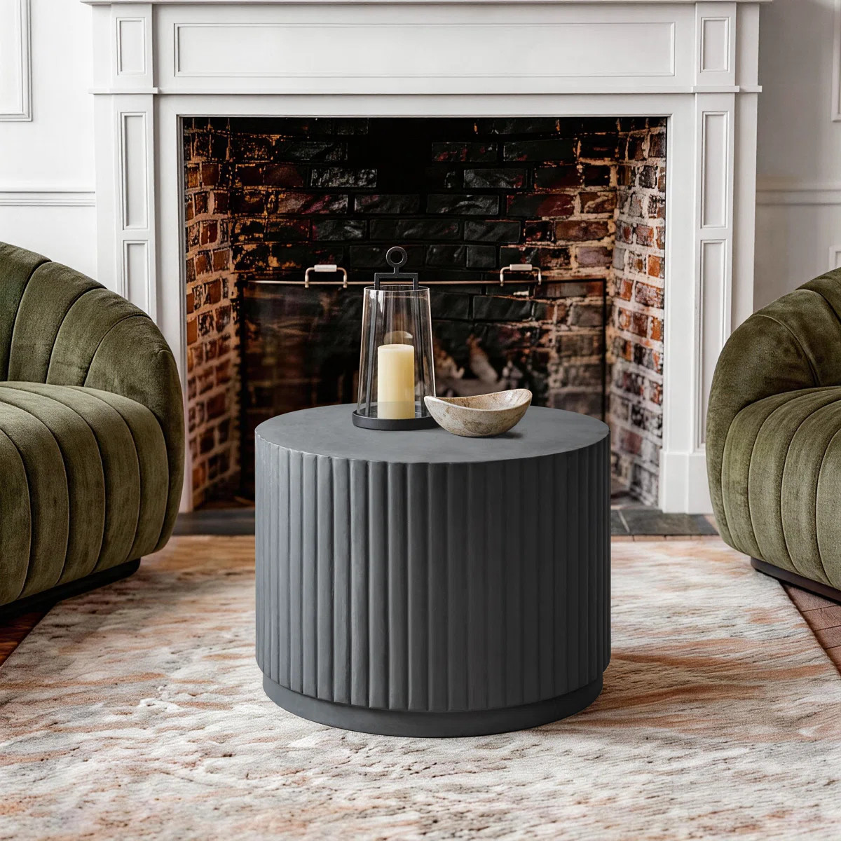 Albert Small Coffee Table 22" Dia Sofa Concrete End Table | Wayfair North America