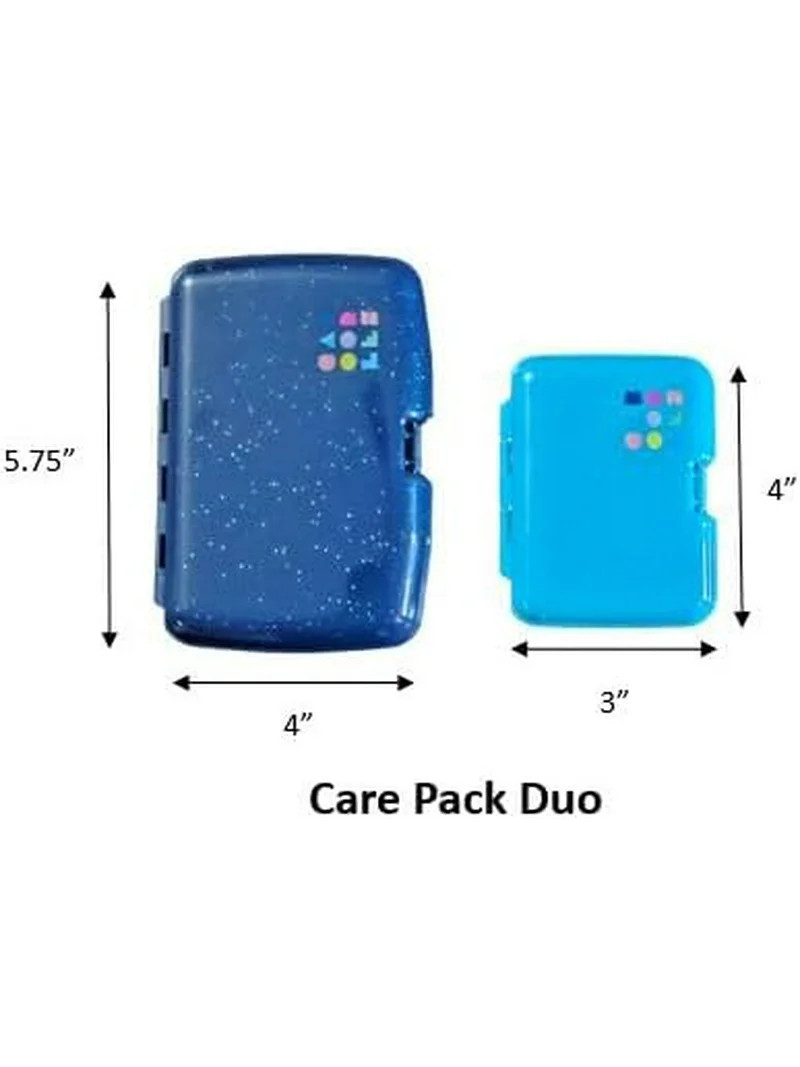 Claire's Exclusive Caboodles Small Blue Makeup Case Duo – 2-Piece Hard Shell Travel Cosmetic Or... | Walmart (US)