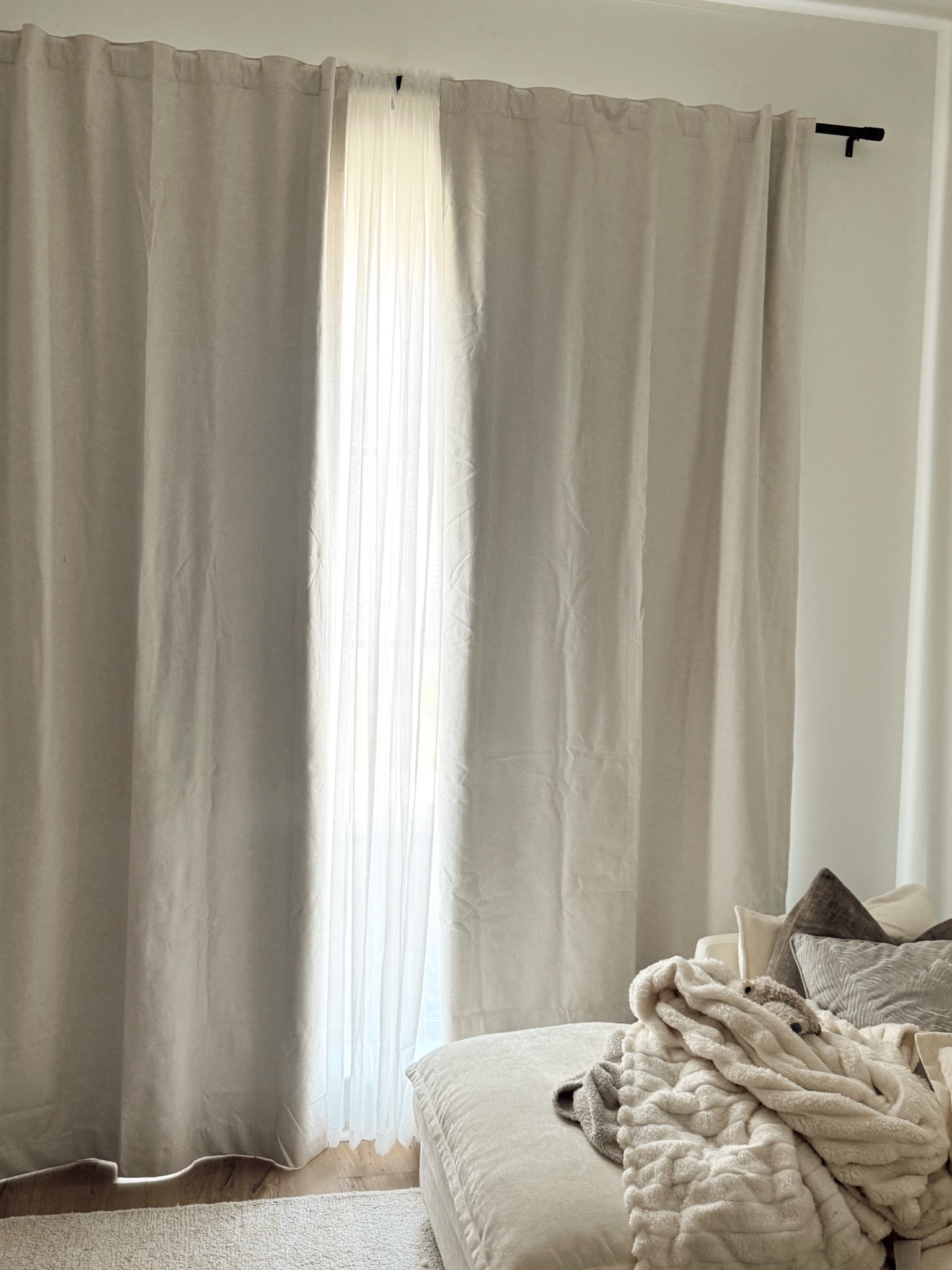 curtains & the rod