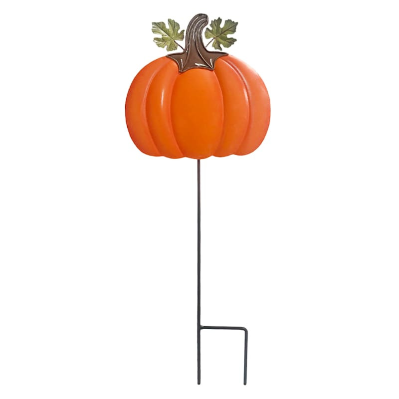 Harvest Hearth Pumpkin Yard Stake, 24" | At Home