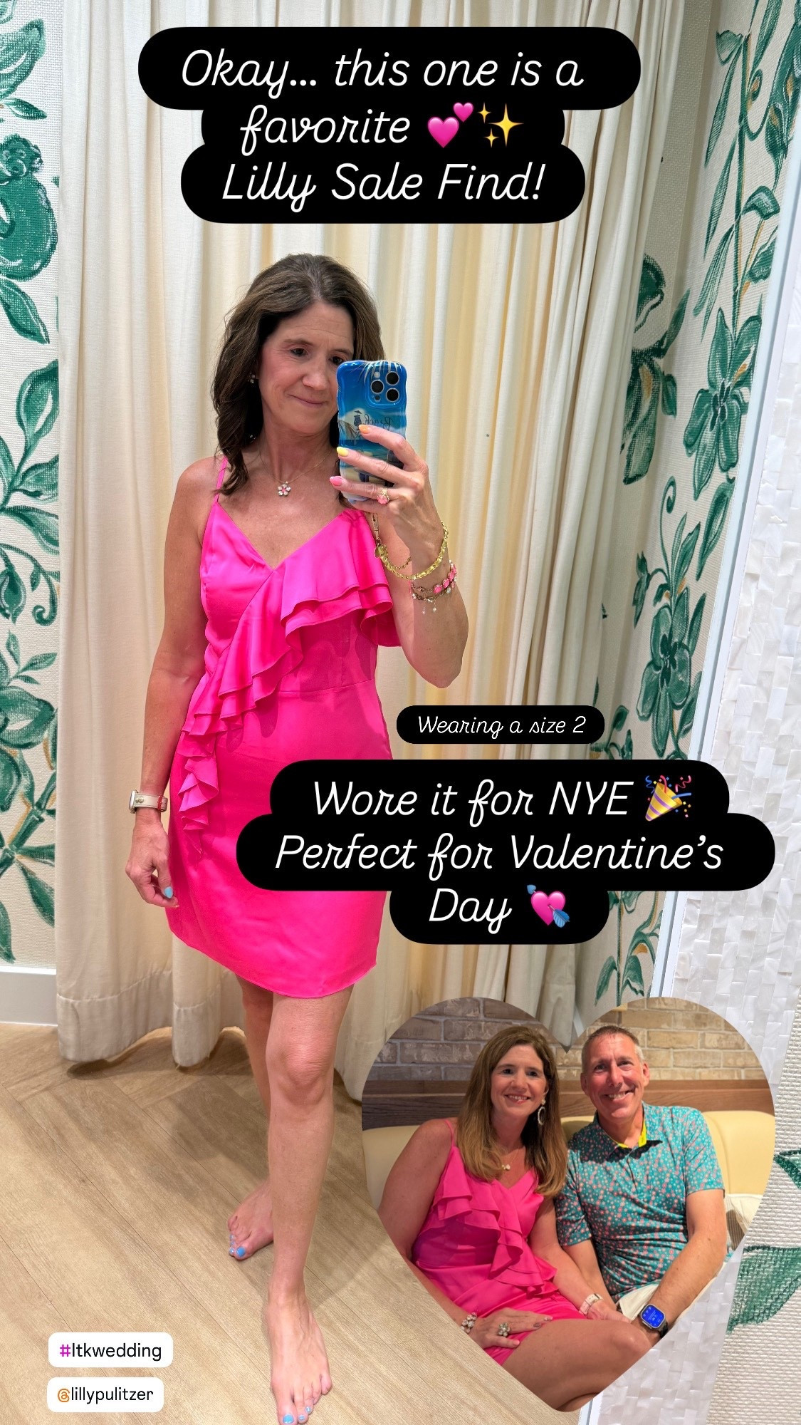 Valentines Dress 
Grab this beautiful dress in the Lilly sale 💕✨
I wore this for New Year’s Eve, and it would be perfect for Valentine’s Day, date nights, or any special occasion.
Such a flattering fit—and an even better deal with major discounts in the Lilly Pulitzer sale (up to 70% off!).


#LillyPulitzer
#LillySale
#ValentinesDayOutfit
#NYEOutfit
#EventDress
#CocktailDress
#LTKSale
#LTKFinds
#LTKStyle
#DressInspo
#SpecialOccasionDress
#ShopTheSale

Lilly Pulitzer sale, Valentine’s Day dress, NYE dress, cocktail dress on sale, special occasion dress, pink party dress, Lilly Pulitzer deals, LTK sale finds, V-Day dress, pink dress, cocktail dress, date night, 

#LTKSaleAlert #LTKOver40 #LTKFindsUnder100
