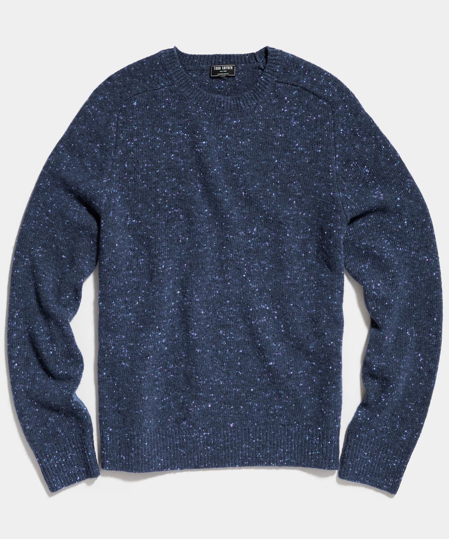 Donegal Crewneck Sweater in Navy | Todd Snyder