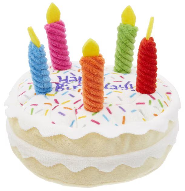Frisco Plush Squeaking Birthday Cake Dog Toy, Small/Medium | Chewy.com