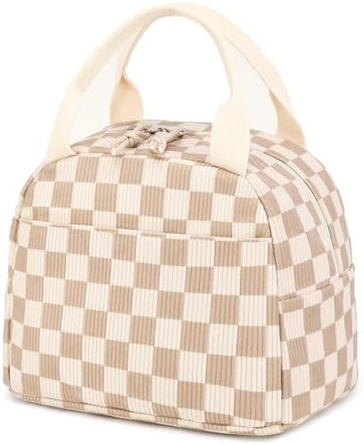 Bluboon Lunch Bag for Women Men Cute Corduroy Lunch Tote Bags Reusable Insulated Lunch Box Large ... | Amazon (US)