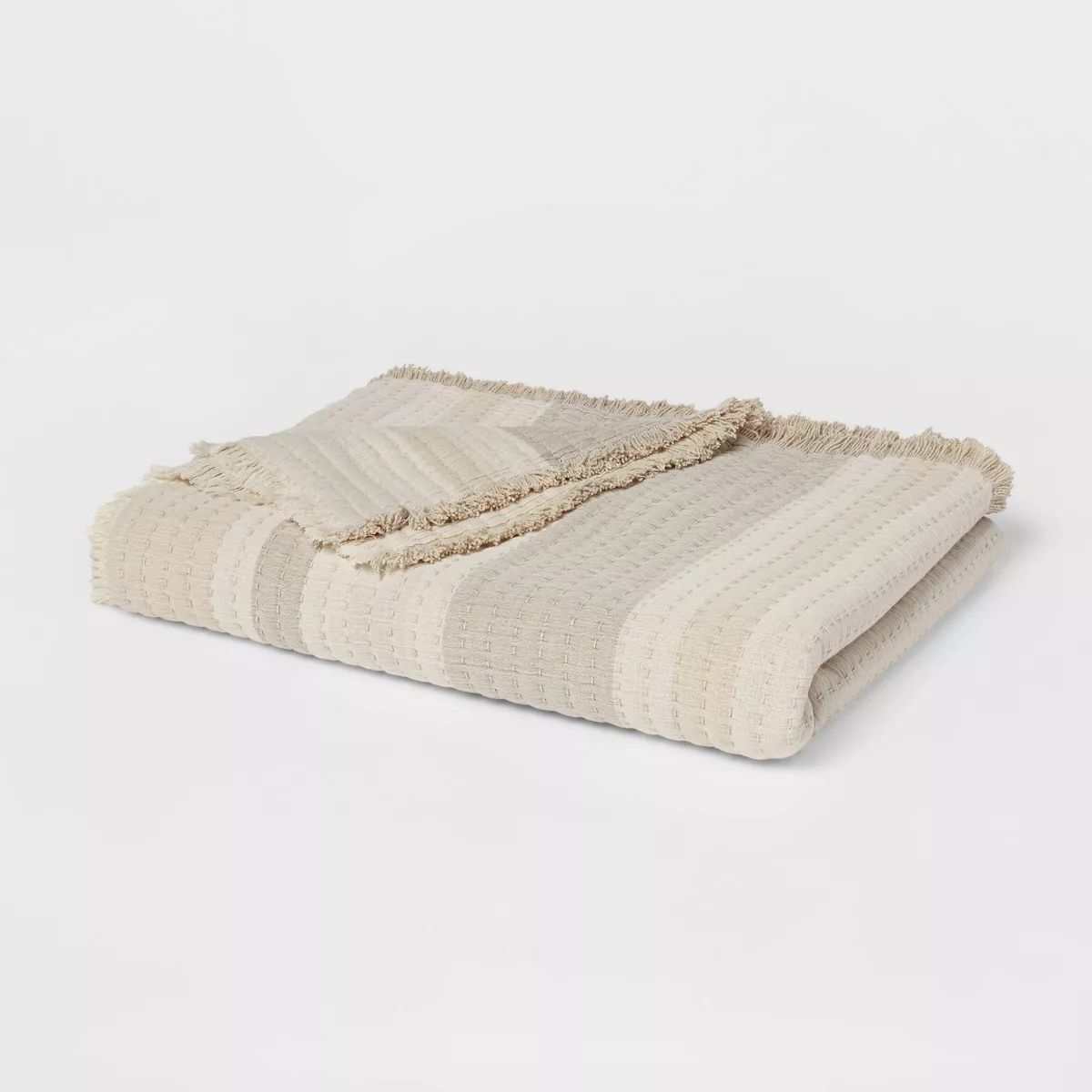 60"x80" Woven Striped Bed Throw - Threshold™ | Target