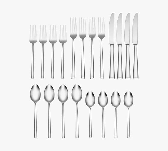 Pearce 20-Piece Stainless Steel Flatware Set | Pottery Barn (US)