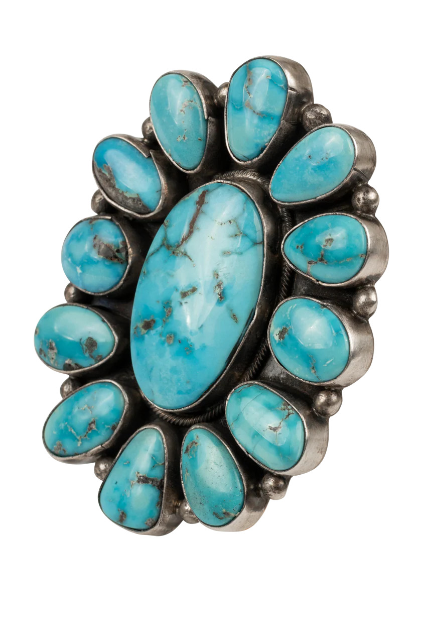 Kingman Turquoise Large Oval Ring | Pinto Ranch | Pinto Ranch