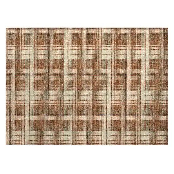 Machine Washable Indoor/ Outdoor Plaid Chantille Rug - Bed Bath & Beyond - 40867870 | Bed Bath & Beyond