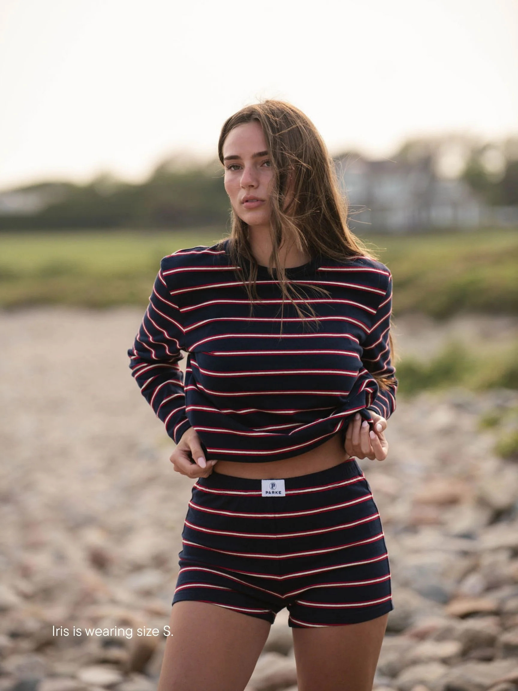 Long Sleeve Striped Tee | Parke