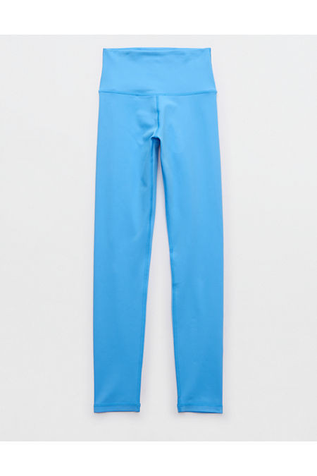 OFFLINE By Aerie The Hugger High Waisted Legging Women's Blue Vinyl L | Aerie