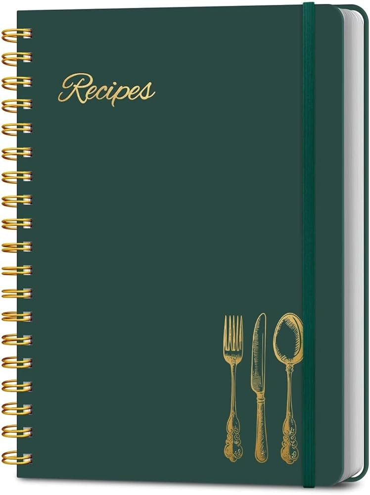 LuBudingJoy Blank Recipe Book to Write in Your Own Recipes. Sprial Hardcover Blank Cookbook, Reci... | Amazon (US)