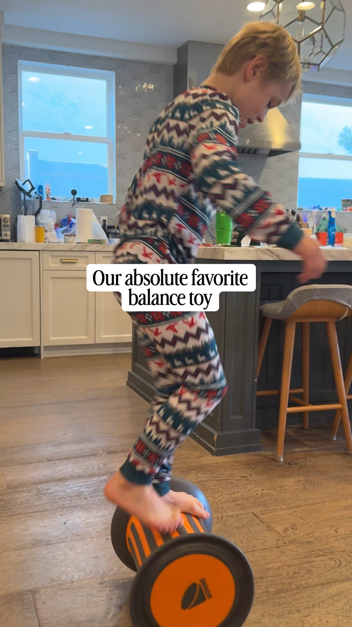 One of our favorite active toys for getting boys moving indoors. This balance roller will have kids and adults wanting to try.

#BestActiveToys#ActiveKids #GiftsForBoys ￼￼

#LTKmomlife