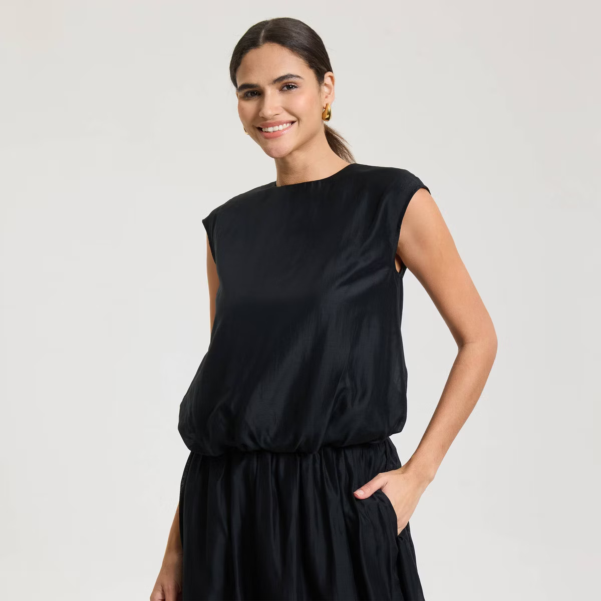 Women's Sleeveless Bubble Top - A New Day™ | Target