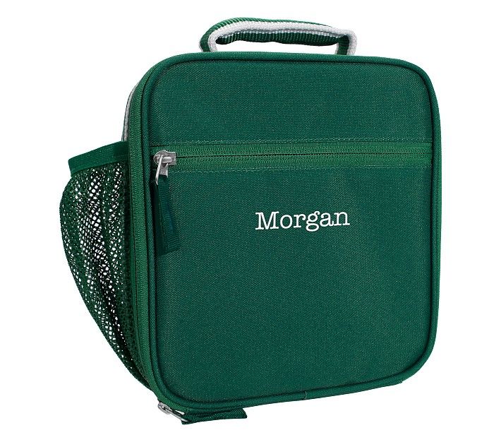 Mackenzie Solid Hunter Green Lunch Boxes | Pottery Barn Kids