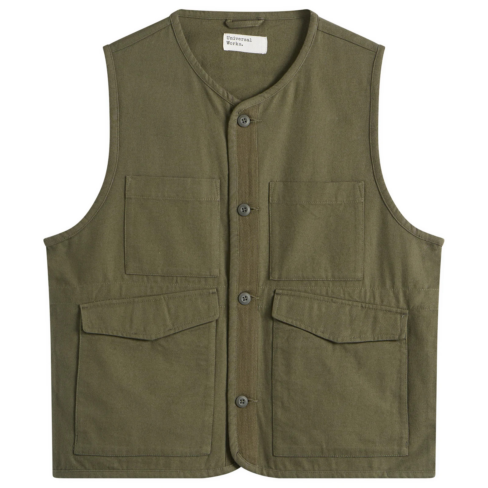 Universal Works Brushed Moleskin 4 Pocket Gilet | END. Clothing