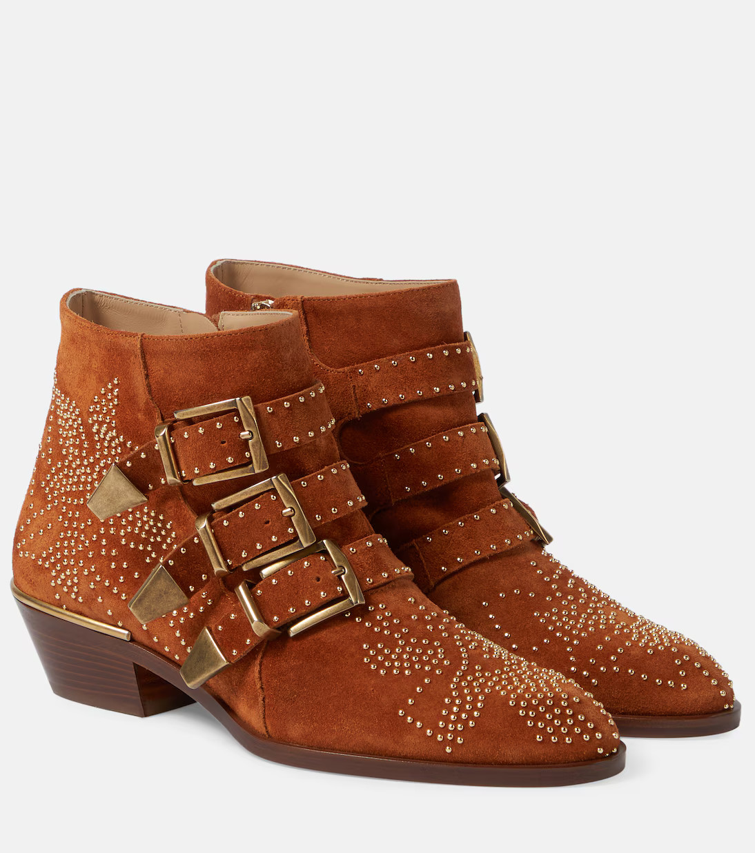Susanna studded suede ankle boots | Mytheresa (UK)