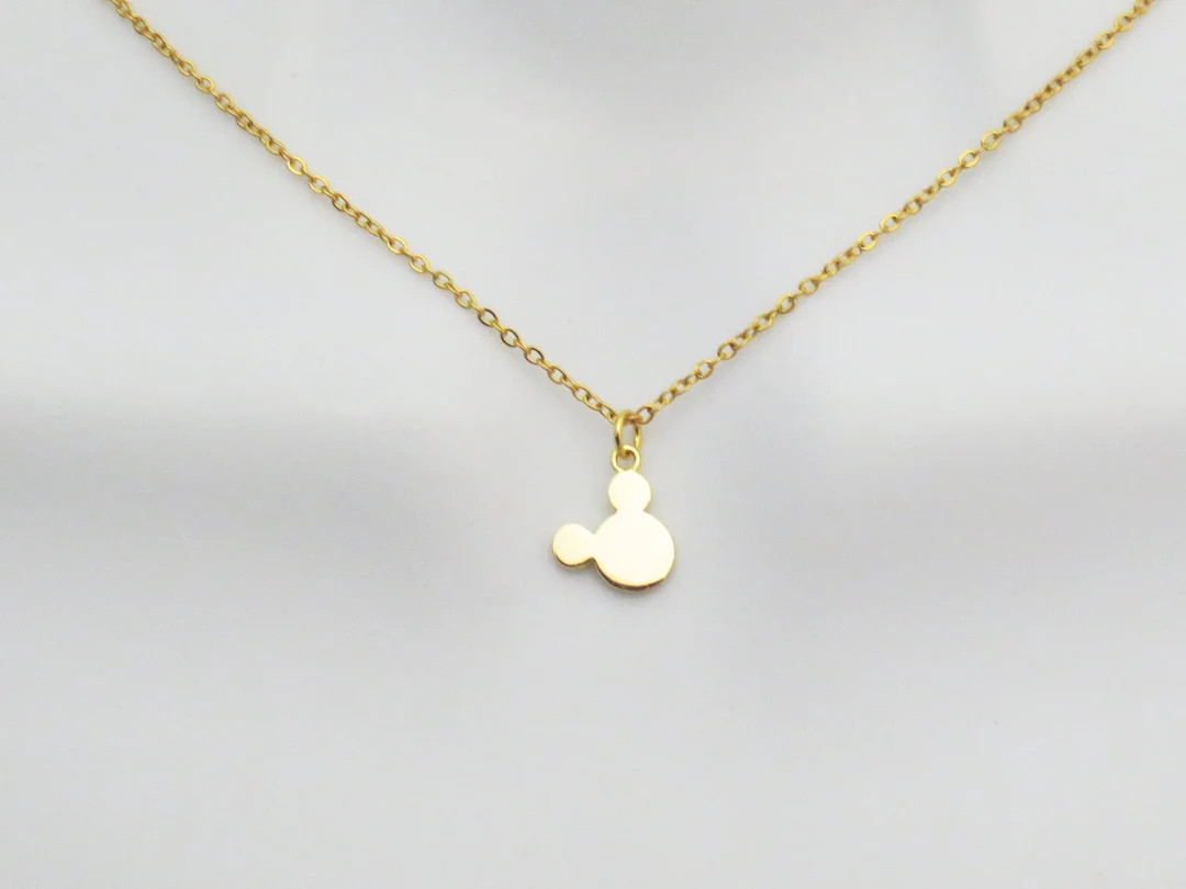 Mickey Necklace, Cute Necklace, Dainty Necklace, Gift Necklace, Gift for Birthday, Gift for Frien... | Etsy (US)