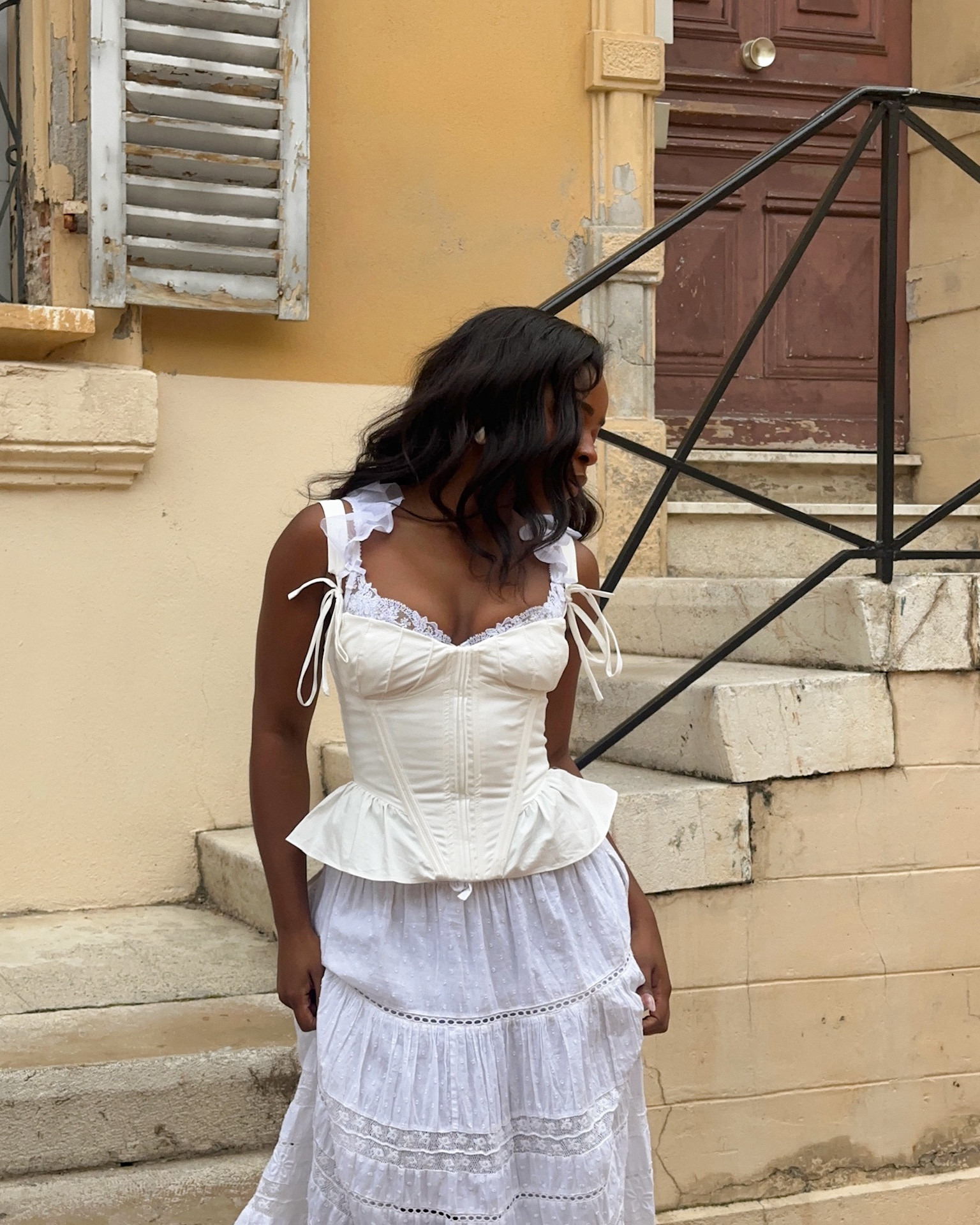 All white look in the south of France for European Summer

Top: two bustiers from House of CB + Forloveandlemons
White maxi skirt: Love Shack Fancy
Kitten Heels: Forloveandlemons + Dolce Vita

All white outfit, corset, bustier, European summer, white kitten heels

#LTKTravel #LTKSeasonal #LTKStyleTip