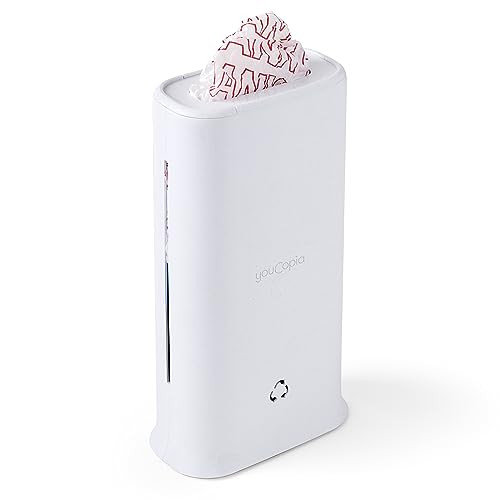 YouCopia StoraBag Space-Saving Plastic Bag Dispenser, Organizer for Kitchen Cabinet or Pantry Storage, One-Size, Speckled White | Amazon (US)