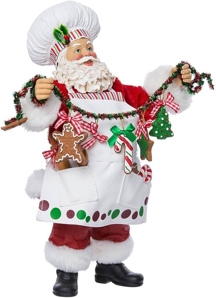 Kurt Adler Fabriche Christmas Chef Santa Figurine, 12-Inch | Amazon (US)