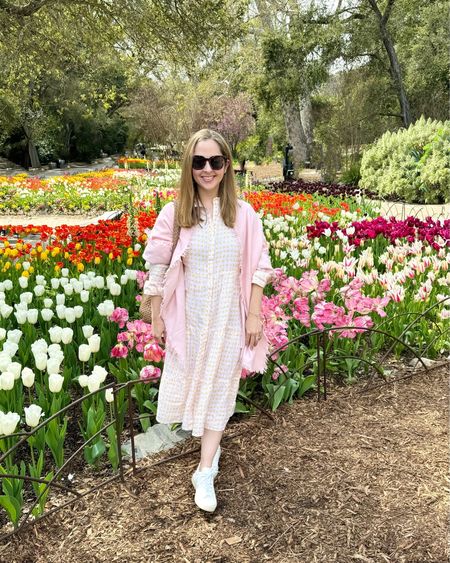 Alice Walk linen tier dress and cashmere wrap with veja sneakers to see the tulips

#LTKSeasonal #LTKstyletip #LTKtravel
