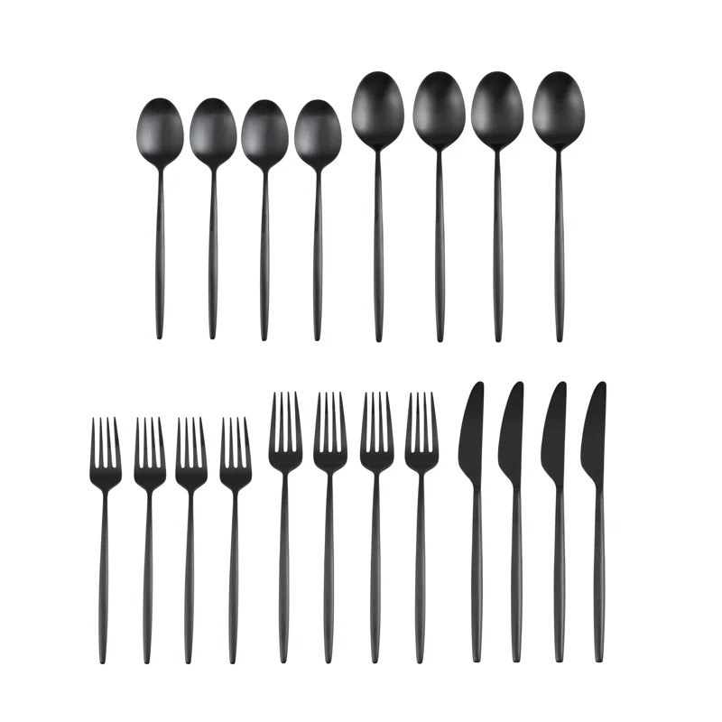 AllModern Spataro Stainless Steel Flatware Set - Service for 4 (Set of 20) | Wayfair North America