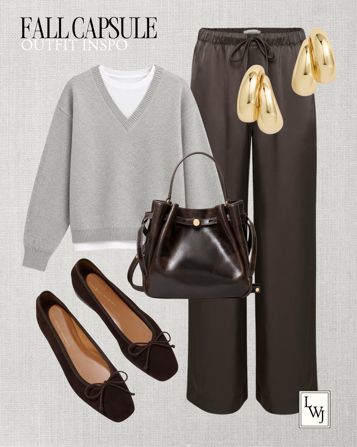 fall capsule wardrobe -- simple & polished outfit inspo fall style / fall outfits / aritzia / banana republic / jcrew / mango / varley / quince / wide leg jeans / straight leg jeans / ankle jeans / ballet flats / suede loafers / kitten heel booties / everyday leather boots / waterproof boots / matching sets / sherpa jacket / fleece jacket / adidas spezial sneakers / clog mules / bucket tote / suede tote / tory burch romy

#LTKootd #LTKSeasonal
