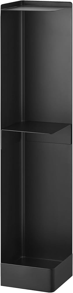 Yamazaki Home Slim Rolling Toilet Paper Storage Cart for Bathroom, Black | Amazon (US)
