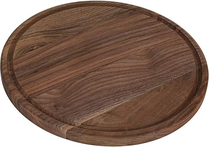 Härthwood Walnut Wood Cutting Board with Juice Groove(12" round) | Genuine North American Black ... | Amazon (US)