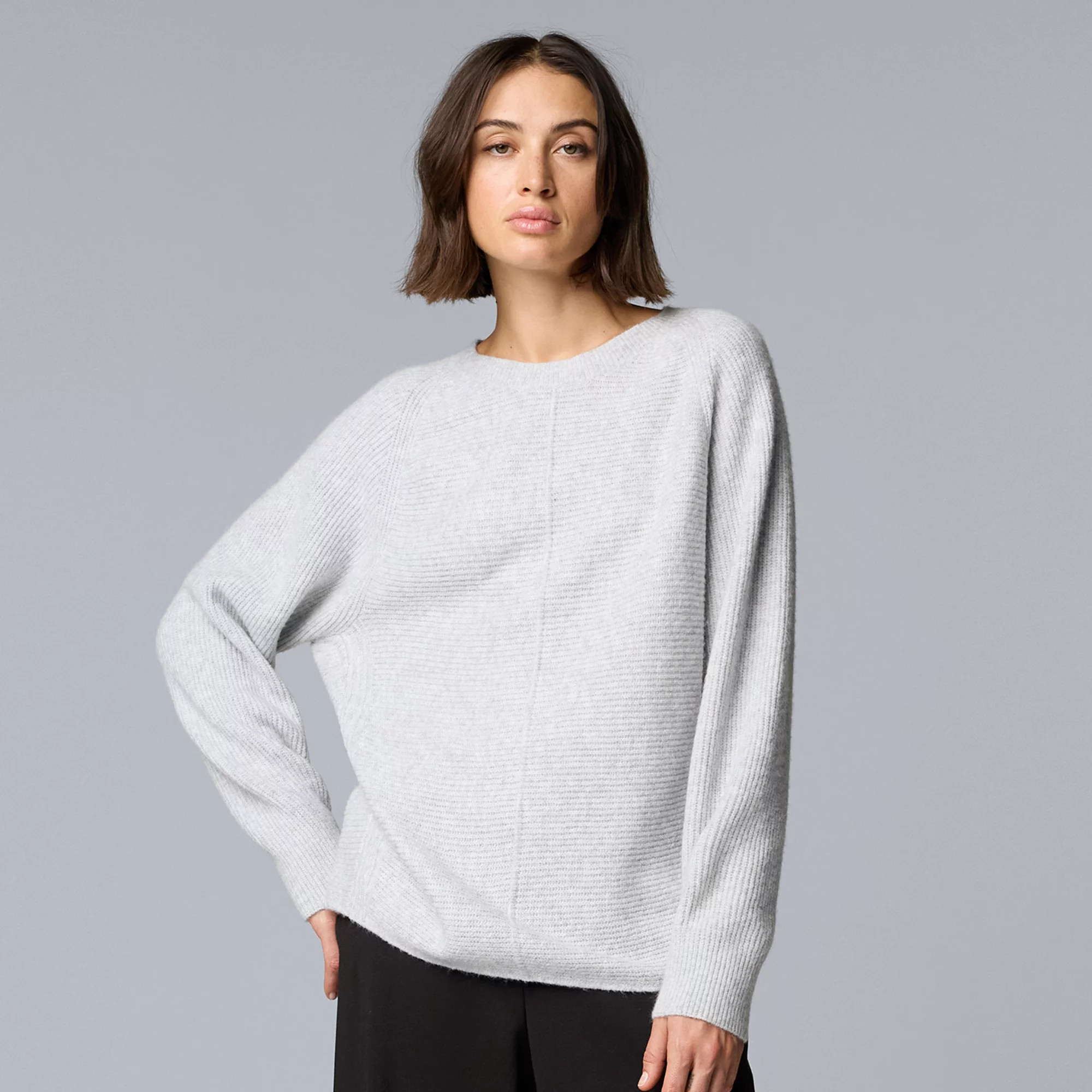 Women's Simply Vera Vera Wang Crewneck Pullover Sweater | Kohl's