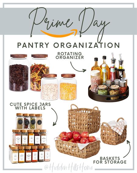 Amazon Prime Pantry Organization, pantry organizers, spice labels, amazon prime day, kitchen deals #organization #primeday

#LTKsalealert #LTKxPrimeDay #LTKunder50