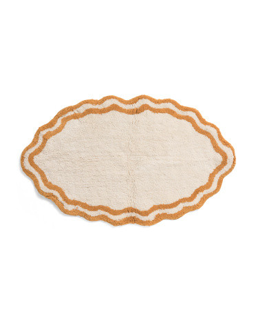 20x32 Scalloped Edge Bath Mat | TJ Maxx