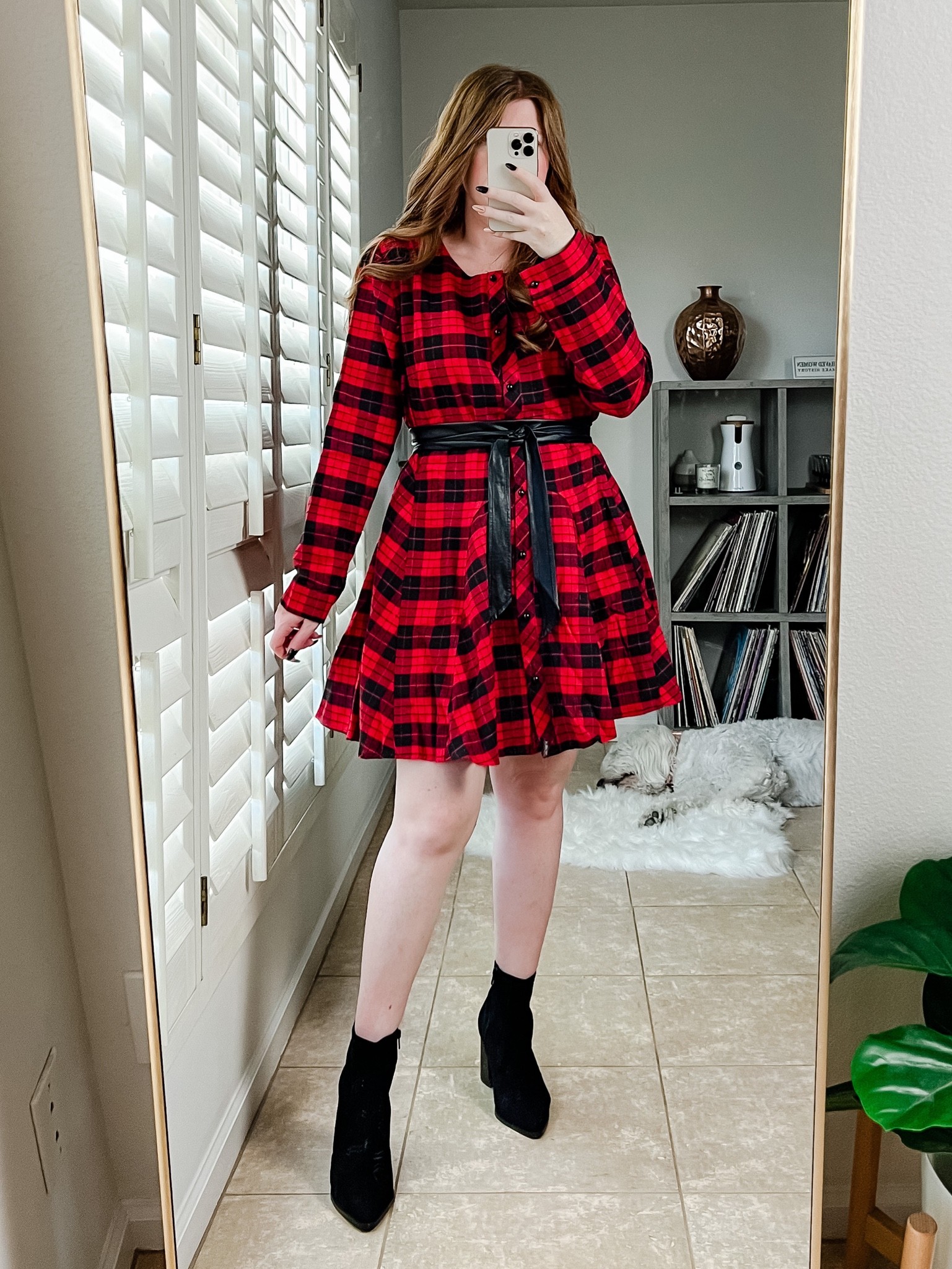 Plaid dress from amazon wearing size medium. Amazon dress. Holiday dress. 

#LTKSeasonal #LTKHoliday #LTKunder50