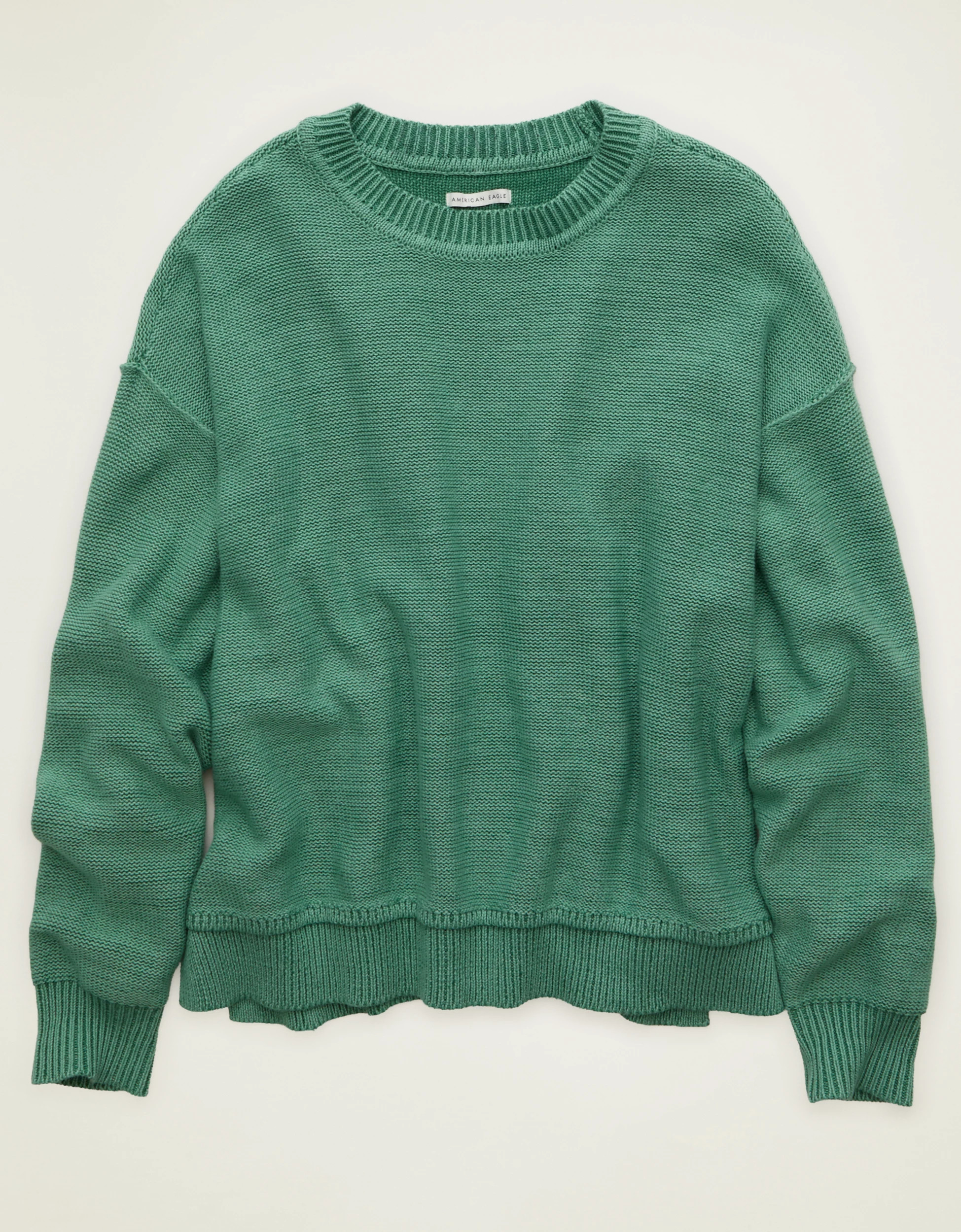 AE Oversized Crew Neck Sweater | American Eagle Outfitters (US & CA)