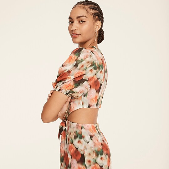 Cutout dress in Liberty® Hazy Days floral | J. Crew US