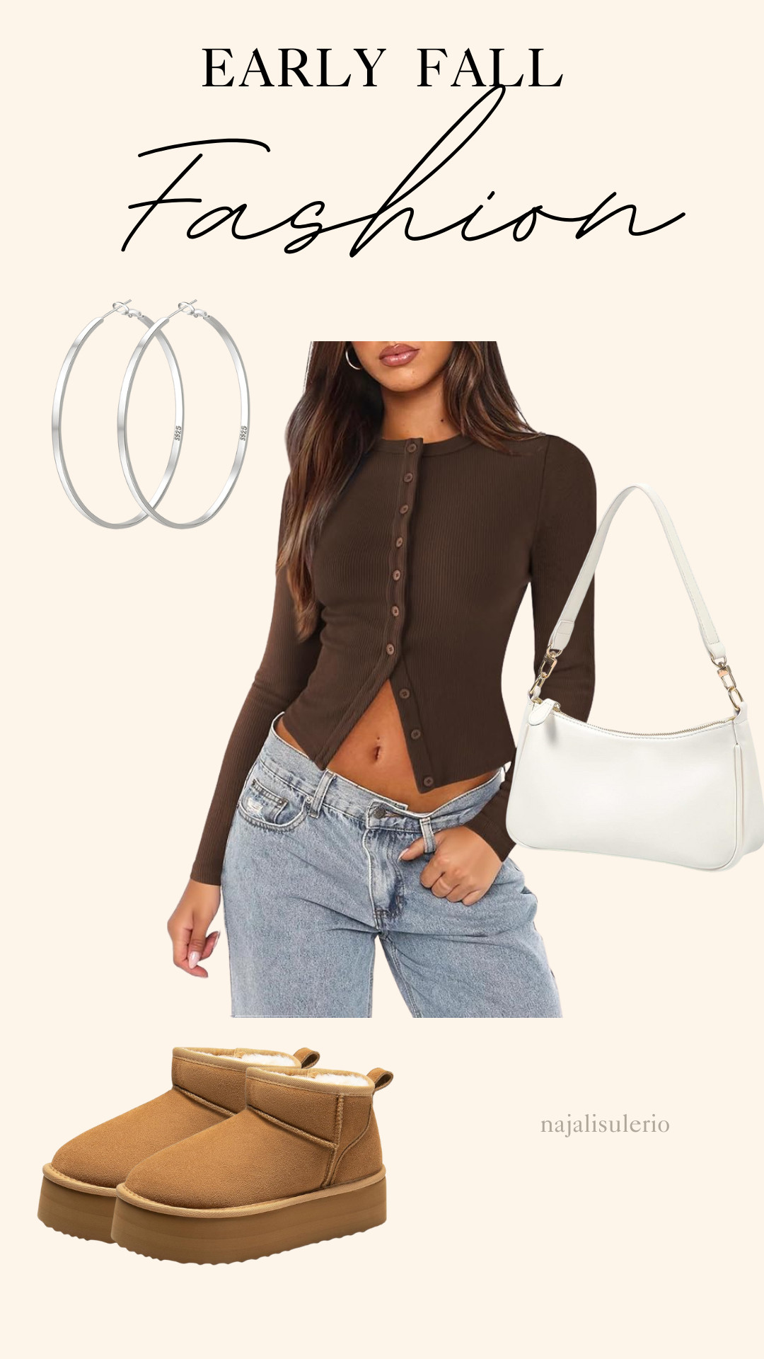 Early Fall Fashion Idea!!

Button-up knitted top with baggy Y2K jeans and platform booties! Paired with some hoops and a white or cream shoulder bag!

Perfect put-together casual look to run errands or grab a coffee! ☕️ 

 #LTKFallSale #LTKSeasonal #LTKStyleTip