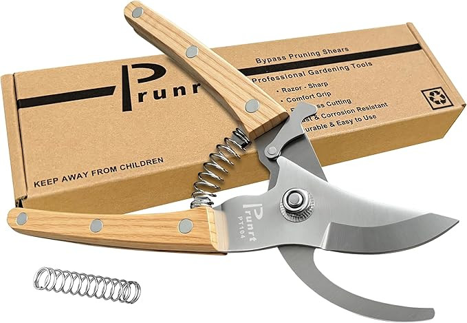 Pruning Shears for Gardening - 7.5" Hand Pruners with High Carbon Steel Blade, 5/8" Cutting Capac... | Amazon (US)