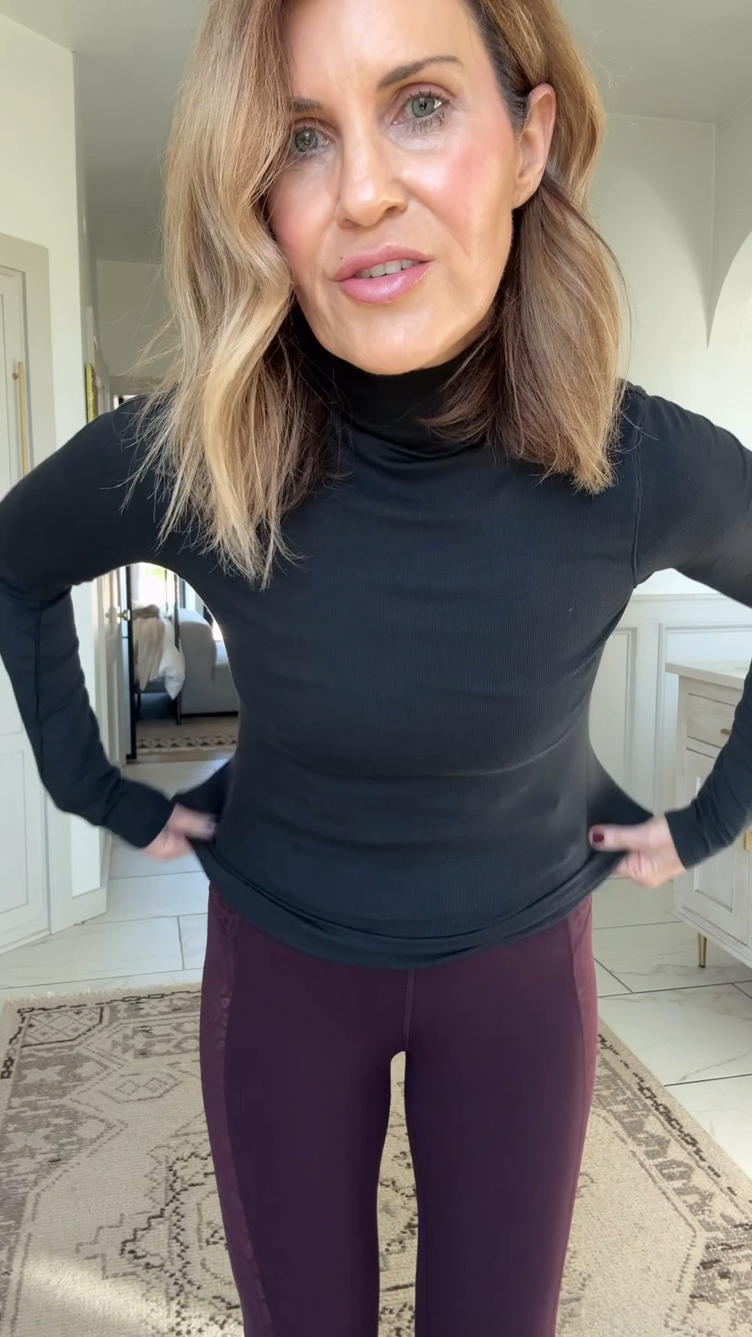 I have the turtleneck in 3 colors and the tee in too many colors to mention. So good 
Leggings on sale 

#LTKfitnessgoals