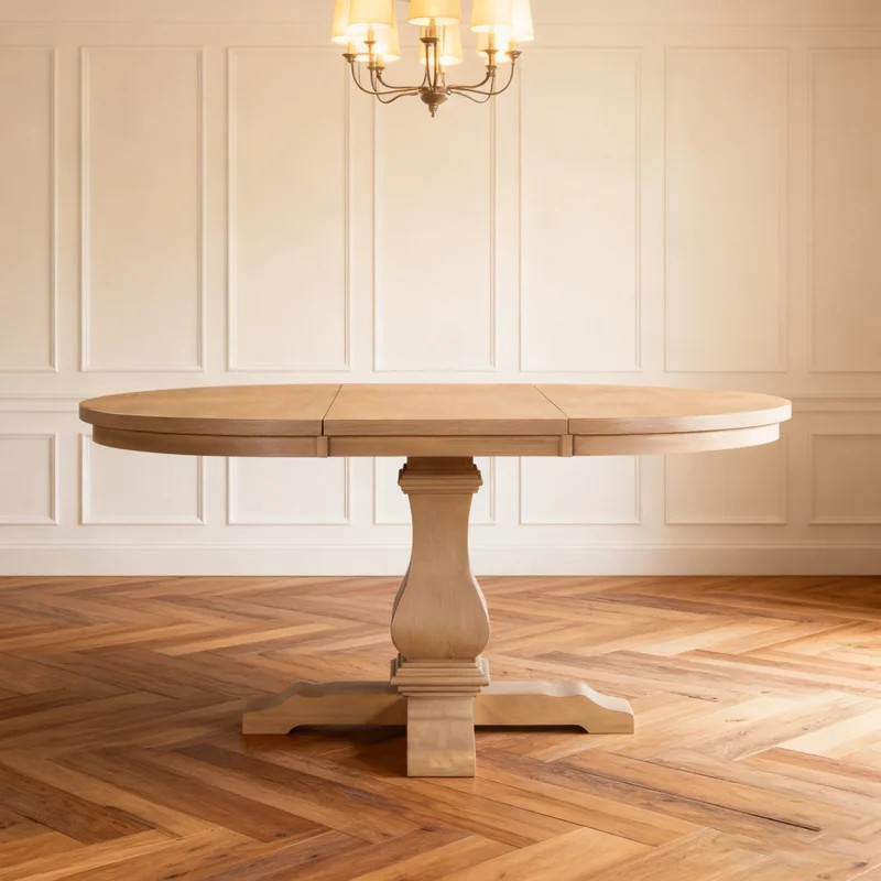 Oval Extendable Dining Table With Spacious Surface And Versatile Design, For Entertaining And Fam... | Wayfair North America