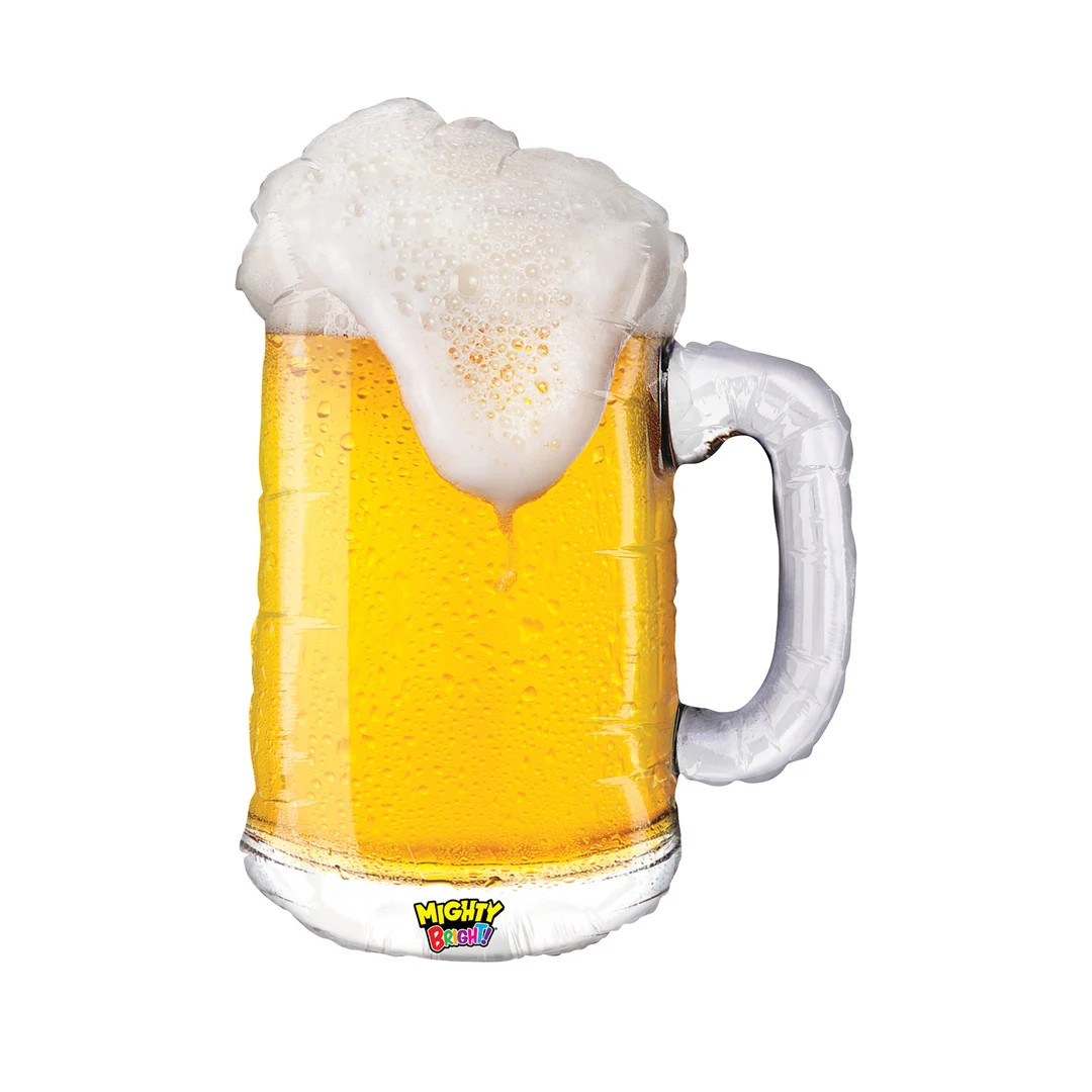 34" Jumbo Beer Mug Balloon, Beer Glass, Birthday Beer, Cheers Beer, Beach Party, Keg Party Balloo... | Etsy (US)
