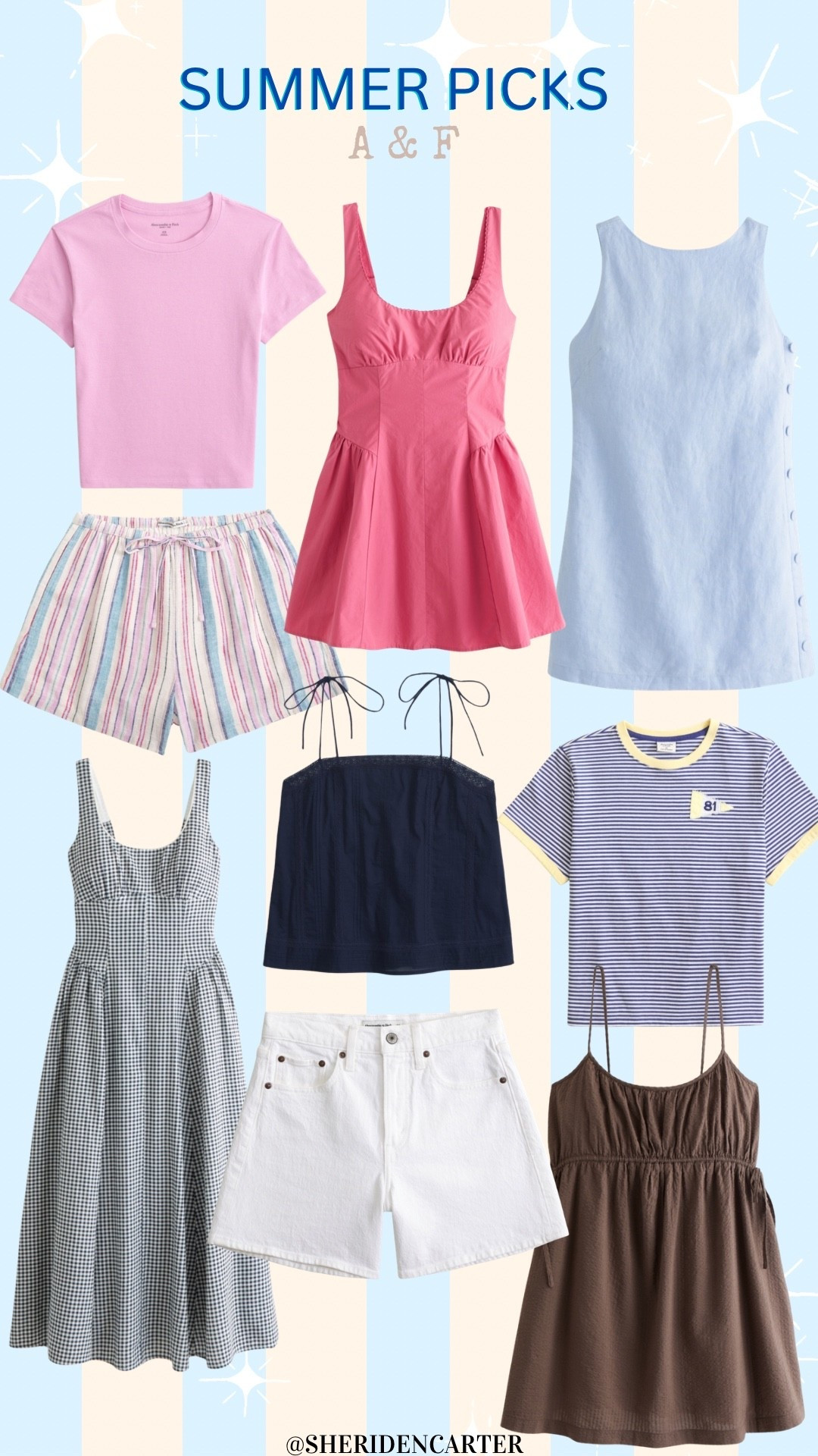 Cute picks for the summer! A&F sale 20-40% off including 15% off with code AFSUMMER