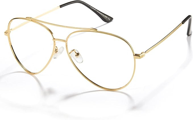 Cyxus Davos French Ma-con Style Aviator Glasses Blue Light Blocking Eyeglasses for Computer UV Pr... | Amazon (US)
