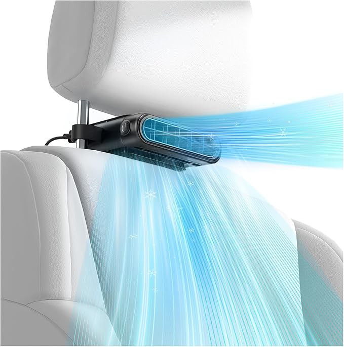 Car Seat Fan with Seatback Cooling Airflow for Driver & Back Seat Passengers, 3-speed Quiet USB B... | Amazon (US)