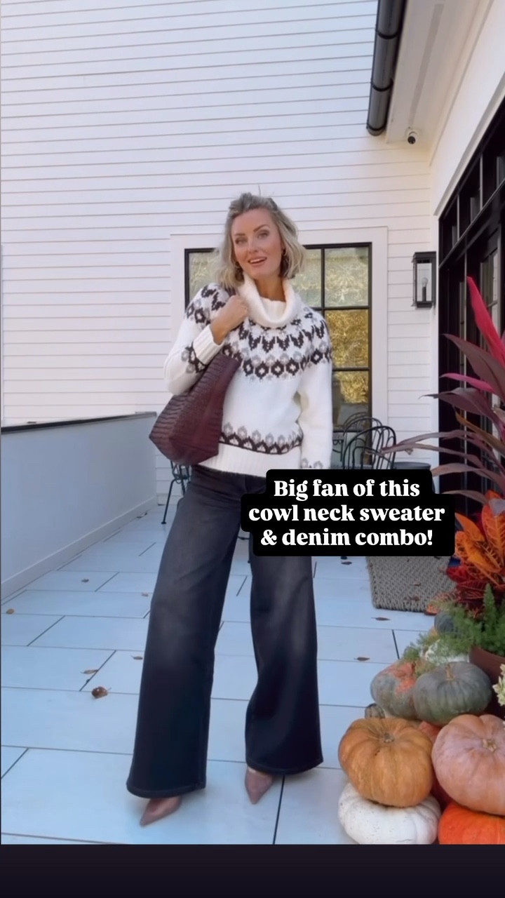 Fair isle sweaters are trending this year, and I love it! This pretty cream and brown fair isle sweater is perfect for winter! Love the cowl neck on this sweater too! Styling them with these black maternity jeans I’ve been wearing on repeat! Wearing S/25!

Loverly Grey, Loft, fair isle sweater, winter outfit, maternity jeans, maternity, holiday sweater 

#LTKSeasonal #LTKHoliday