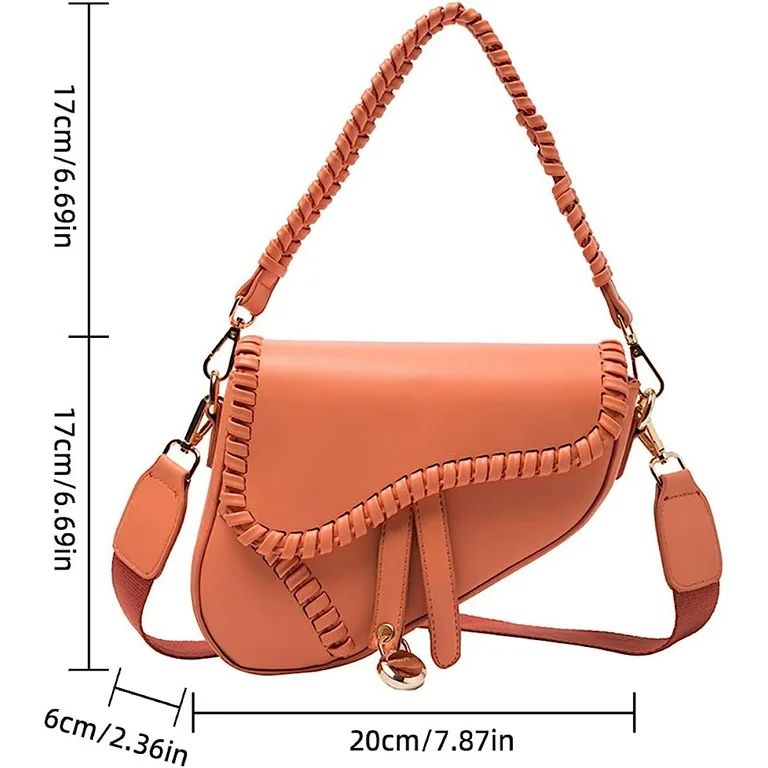 Saddle Shoulder Bags for Women,Trendy Small Crossbody Bag,PU Leather Clutch Purse Underarm Handba... | Walmart (US)