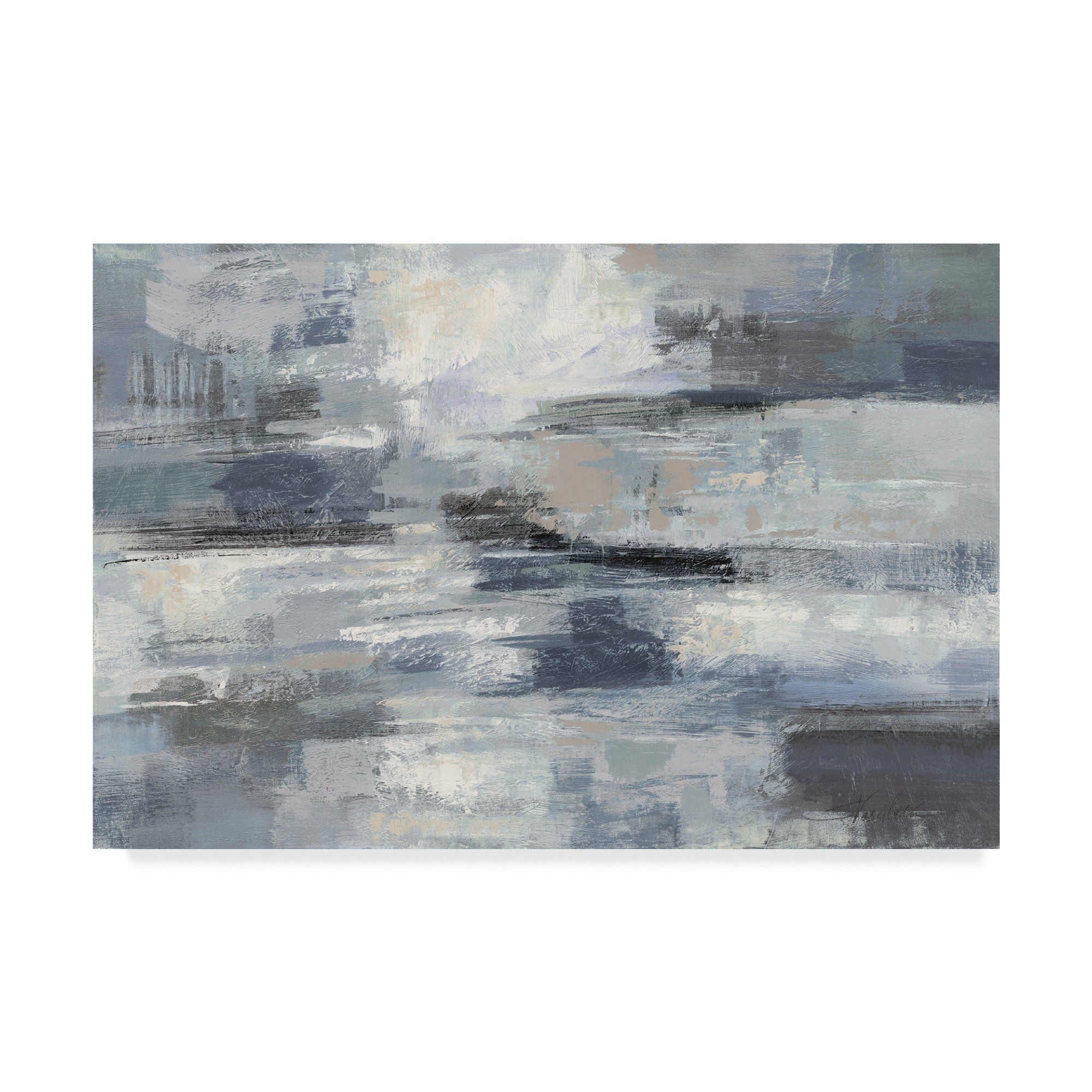 Trademark Fine Art 'Clear Water Indigo and Gray' Canvas Art by Silvia Vassileva | Walmart (US)